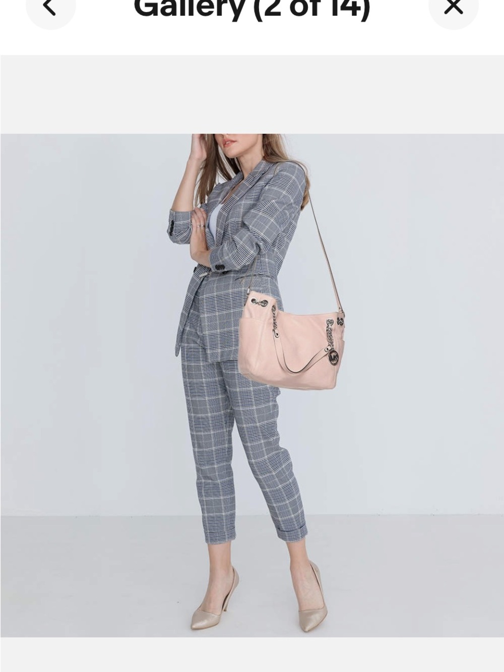 Michael Kors Pink Leather Shoulder Hobo Bag
